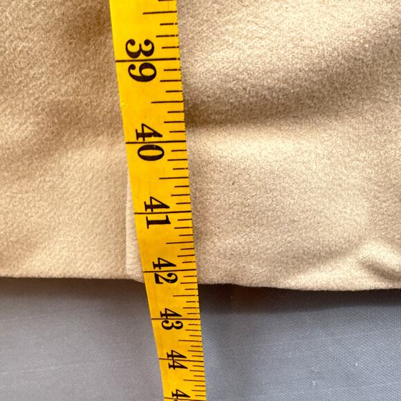 VTG 60s Swing Coat M/L Union Fur Wool Boho 70s Y2K Glam Cream Event Old Money US - Picture 10 of 16